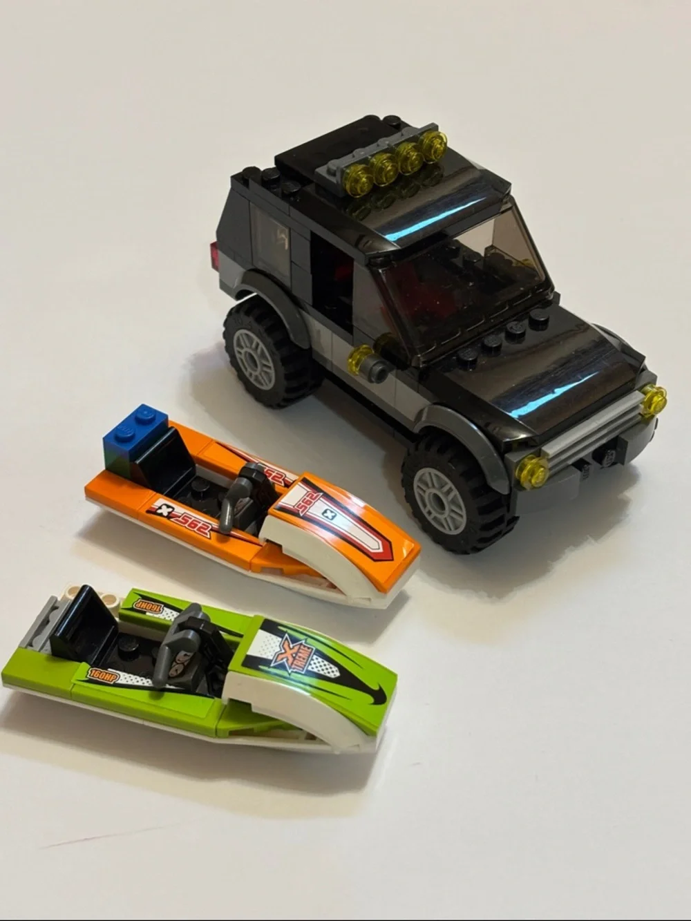 Lego Jet Skis Lego Wave Rider Green LEGO CITY: SUV with Watercraft (60058)